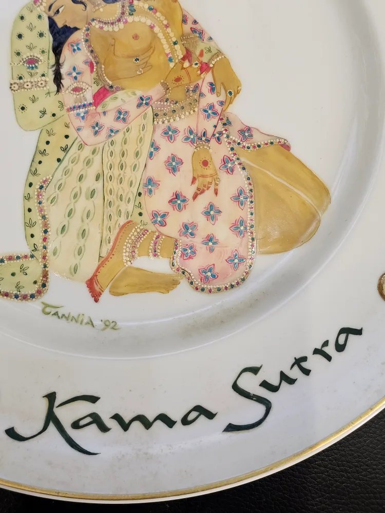 Vintage Kama Sutra Decorative Plate image indicator(3)