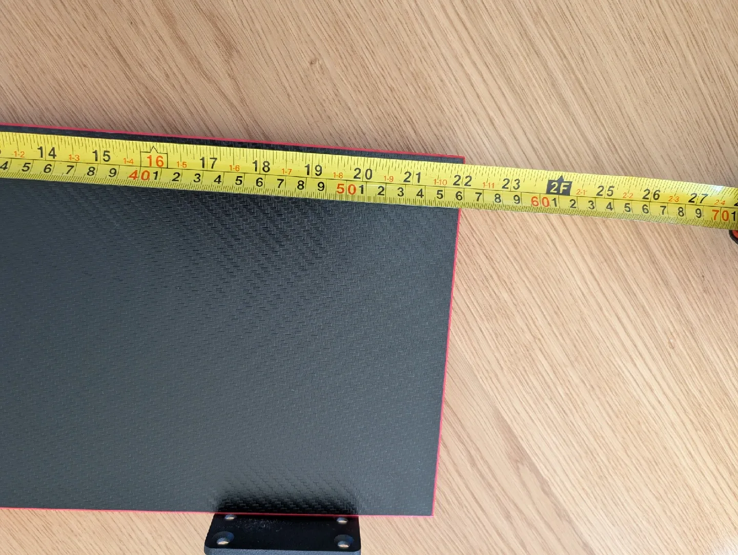 Black & Red Floating Wall Shelf 23x8 inch image indicator(3)