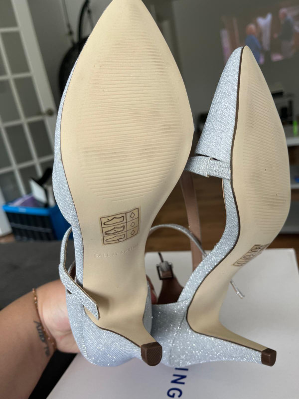 Call It Spring Silver Heels, Size 7 - photo 5