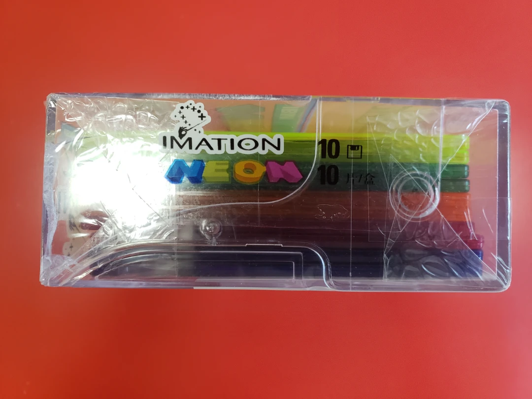Imation Neon IBM 2HD Floppy Diskettes - New in Box - photo 3