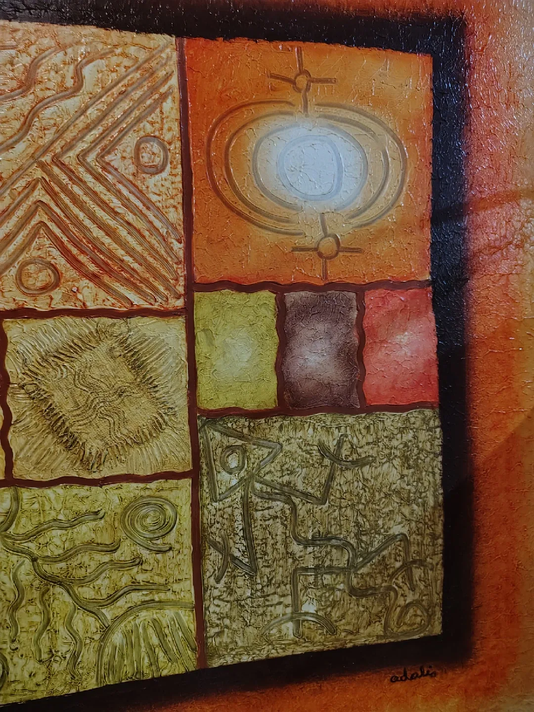 Large Original Abstract Wall Art – Signed “Adalis” – DR image indicator(4)