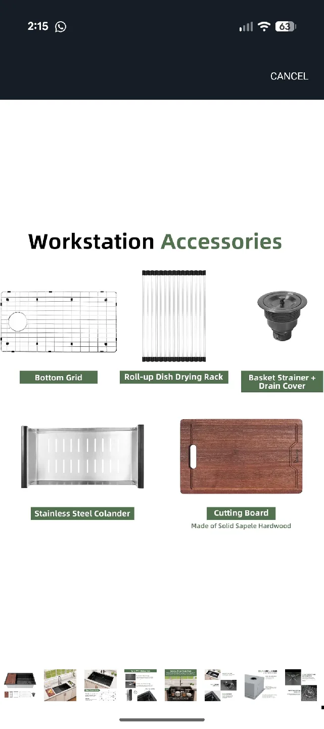 Davivy Kitchen Sink - Deep Single Bowl image indicator(9)