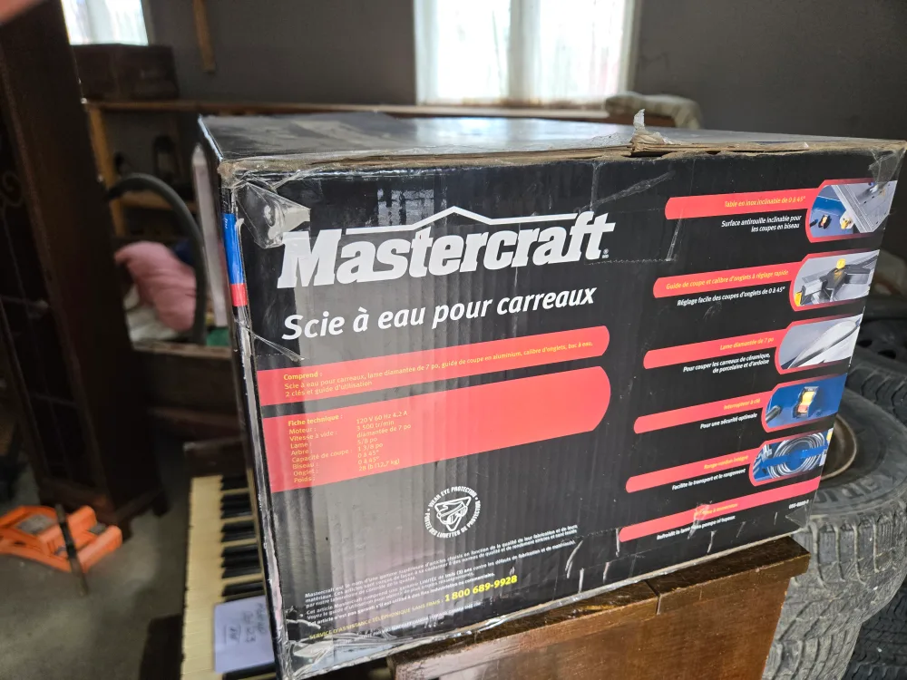 Mastercraft 7" Wet Tile Saw - New in Box! image indicator(2)