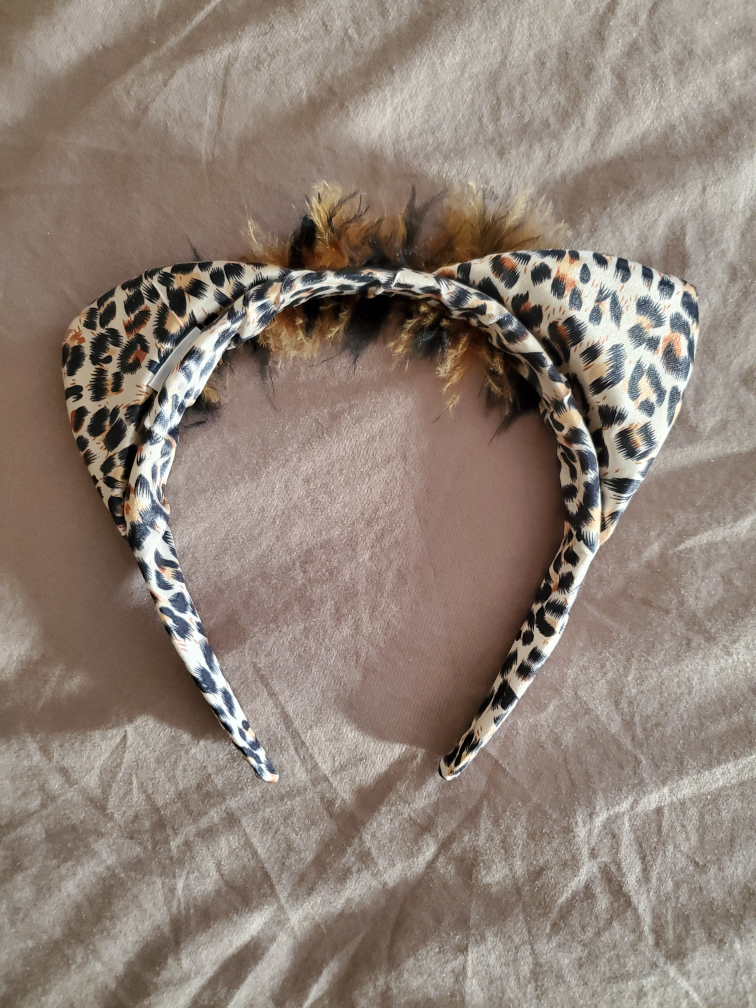 Leopard Furry Ears Headband 🥕 - photo 2