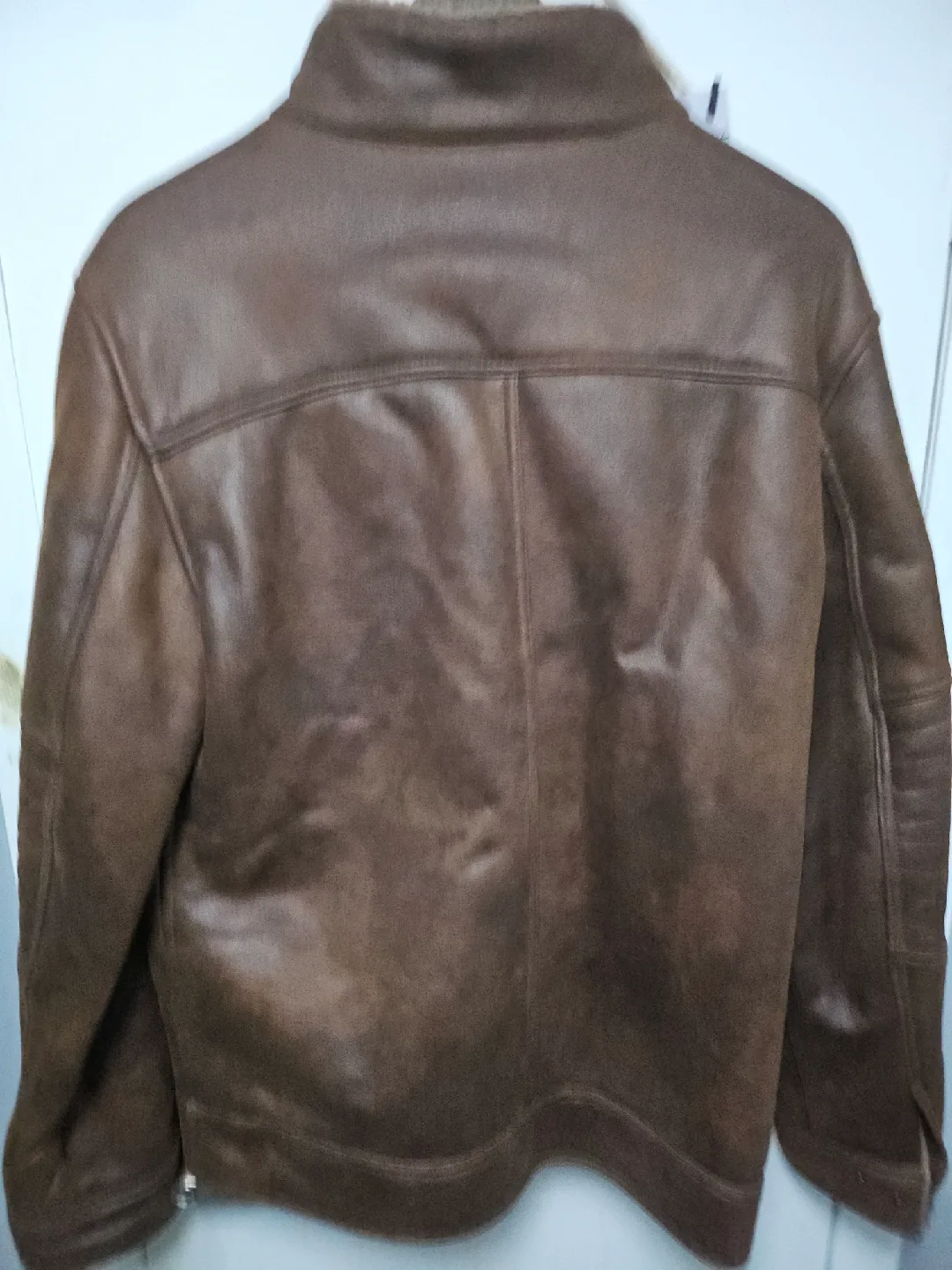 Buffalo David Bitton Brown Leather Jacket (M) image indicator(3)