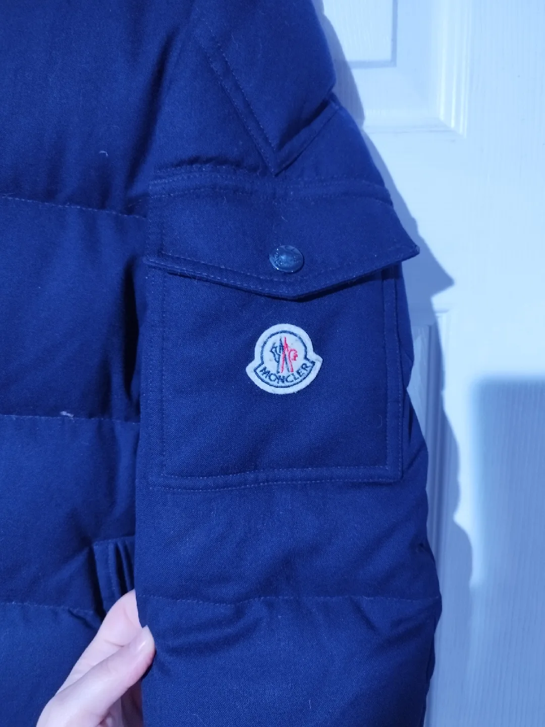Moncler Navy Blue Padded Down Jacket image indicator(4)