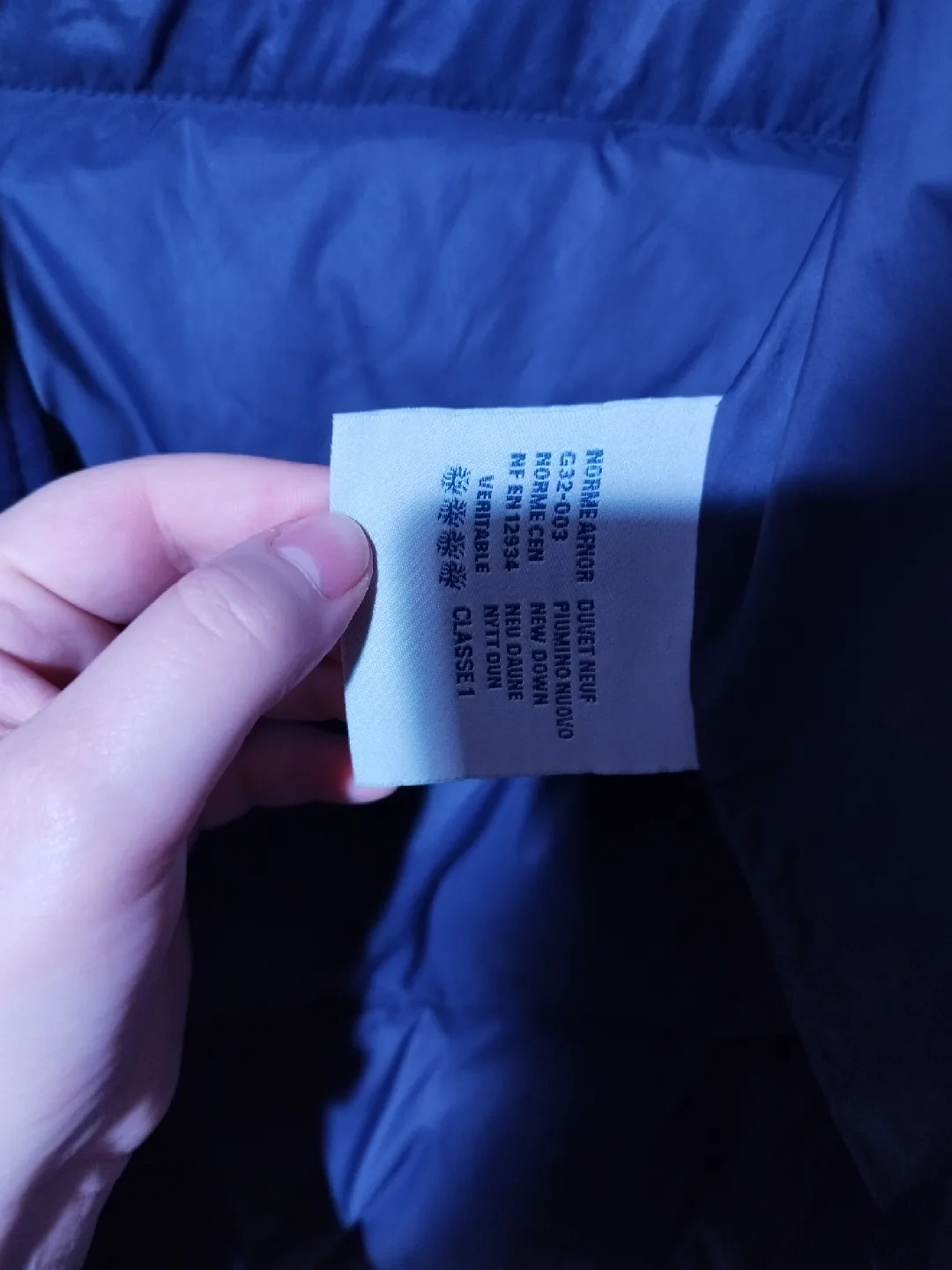 Moncler Navy Blue Padded Down Jacket image indicator(5)