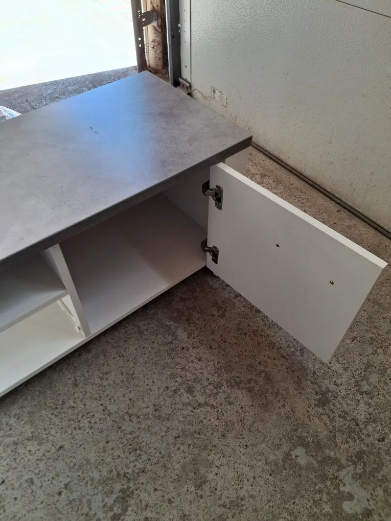 used Grey & White TV Stand/Media Console image indicator(3)