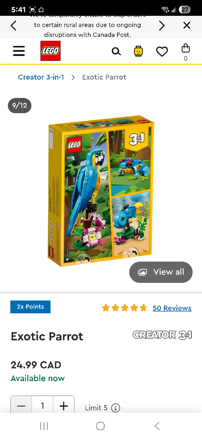 New lego creator 3 in 1 parrot frog and fish image indicator(5)
