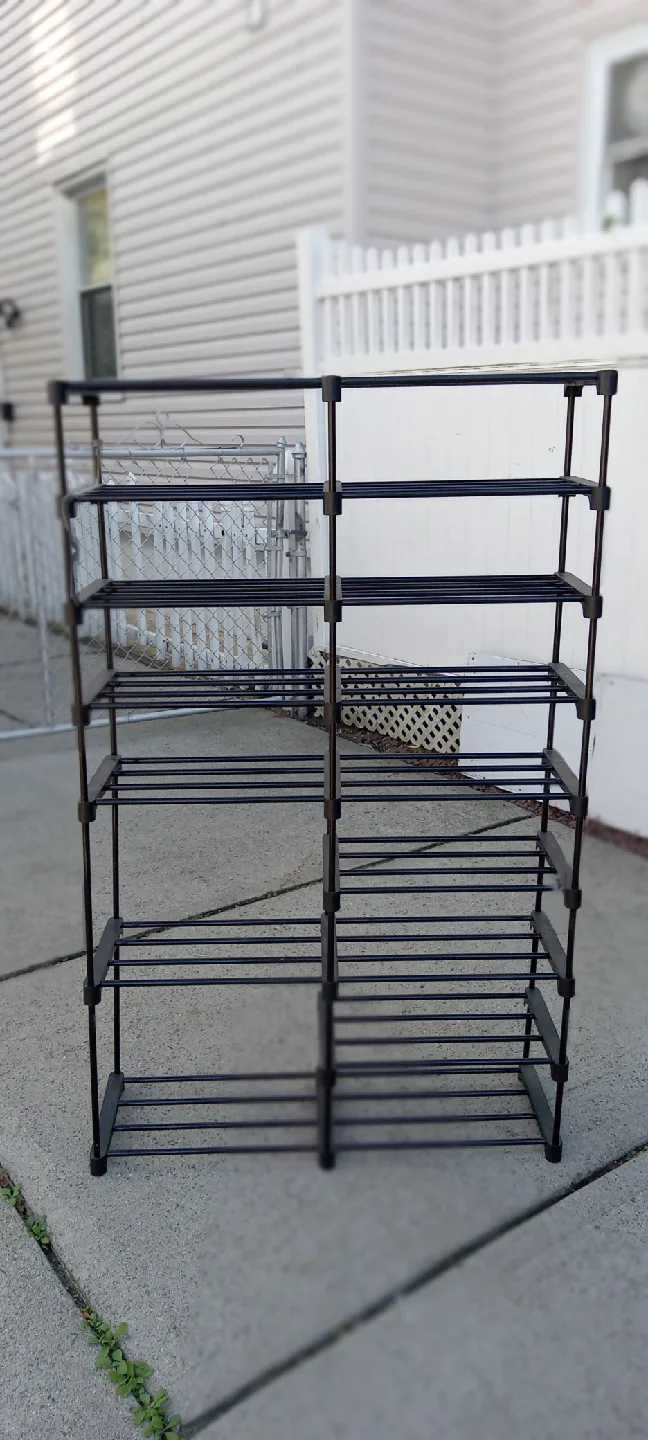 Black Metal Shoe Rack /Zapatero image indicator(2)