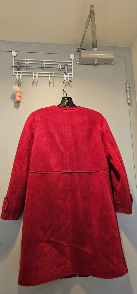 Zara Basic suede Red Outerwear - Size XS image indicator(3)