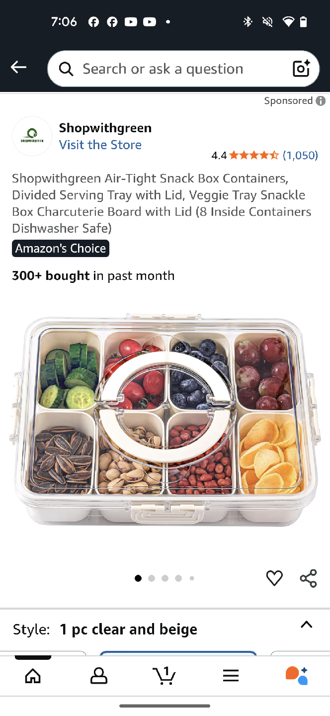 Shopwithgreen Air-Tight Snack Box Containers