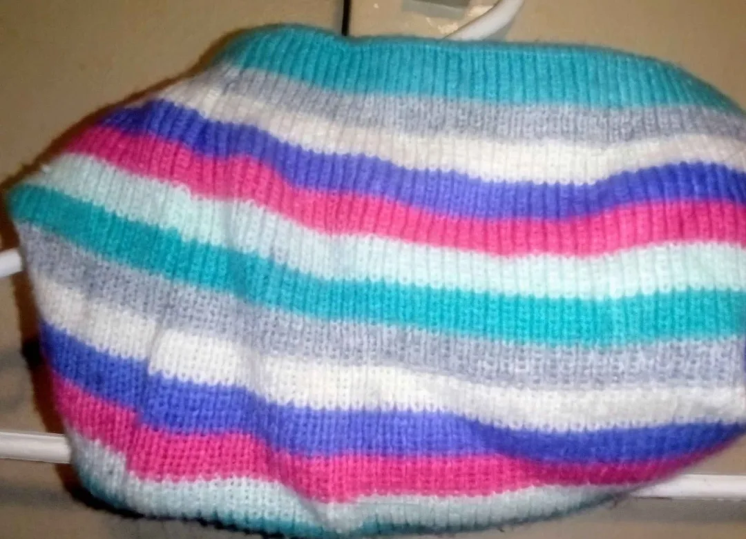 Faux Fur Collar/Neck Warmer -Dark Blue+Multicoloured Neck Warmer image indicator(2)