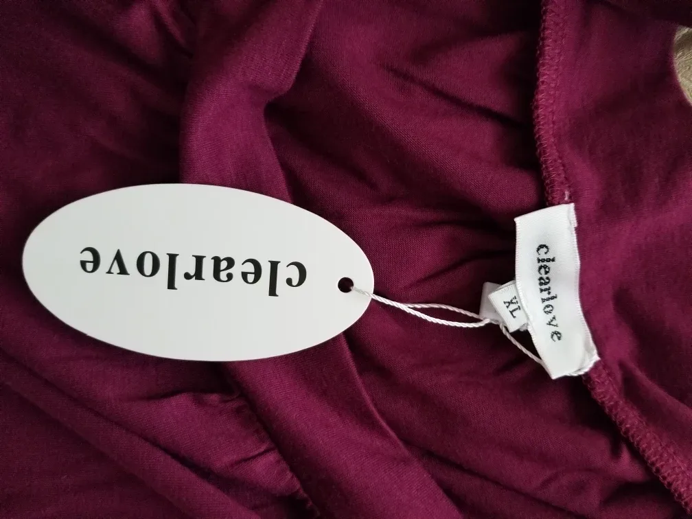 Clearlove XL Burgundy Blouse image indicator(3)