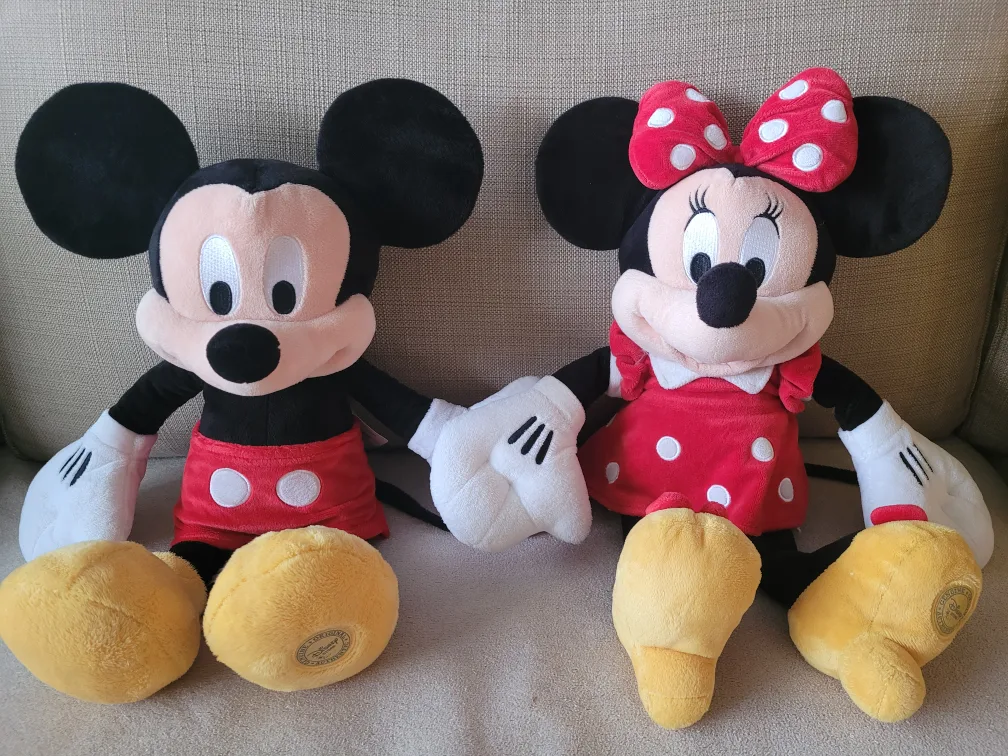 Disney Plushy Minnie and Mickie mouse thumbnail