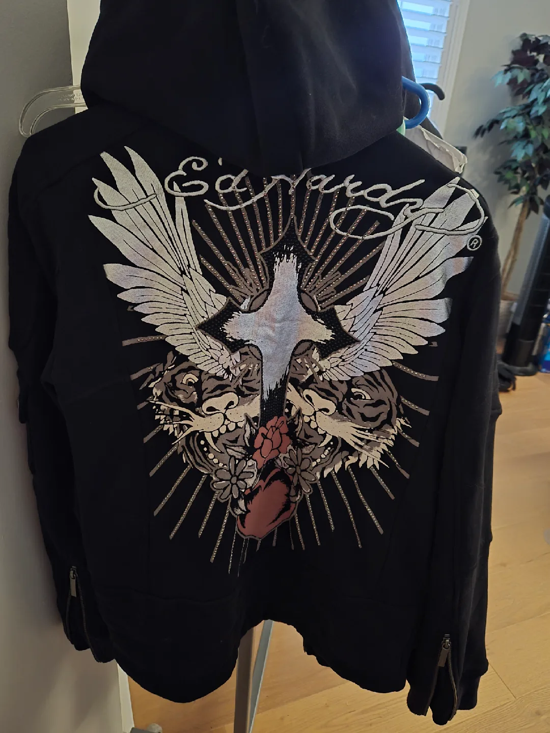 Ed Hardy Black Hoodie - Size S Men image indicator(2)