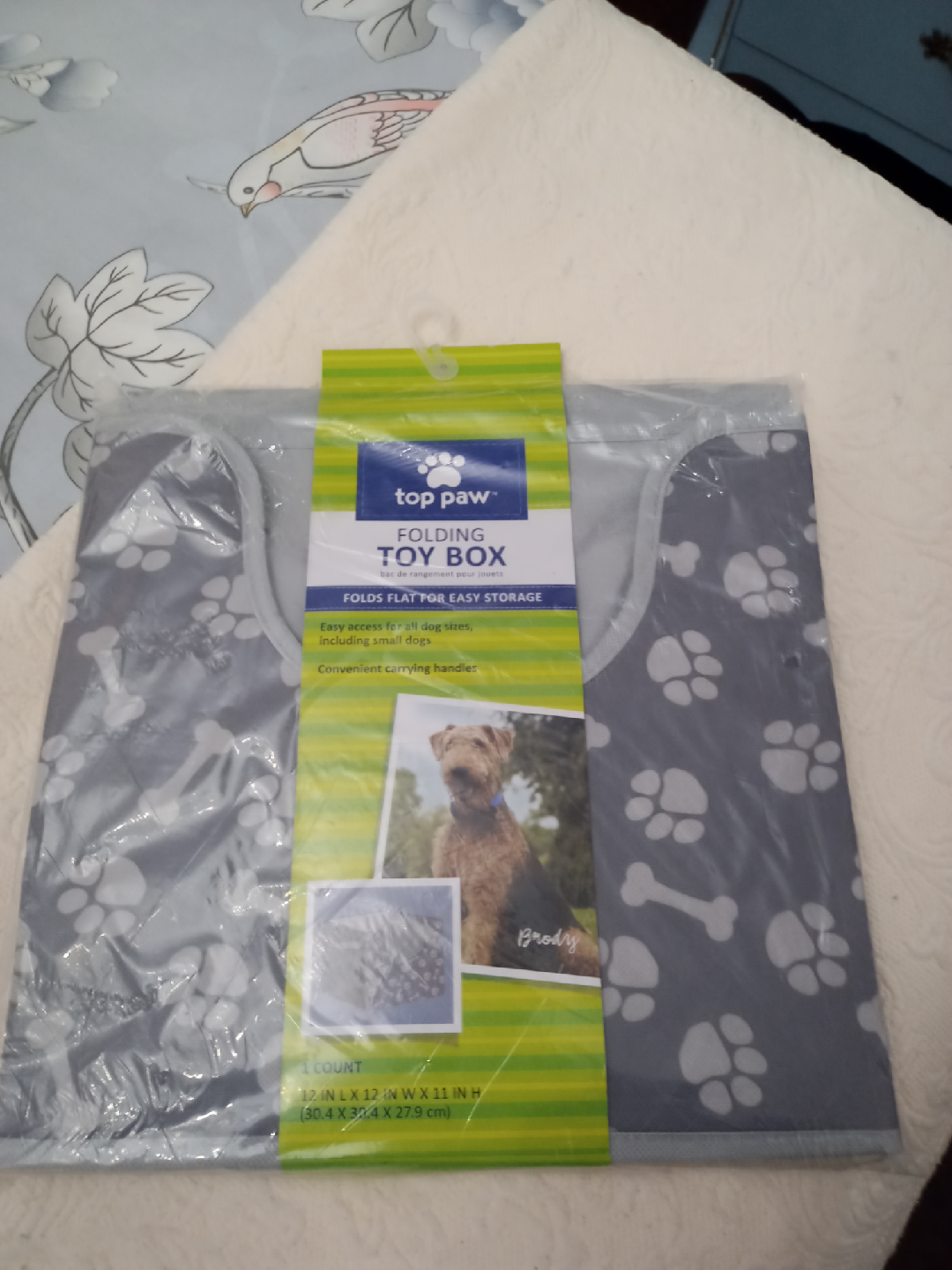 Top Paw Folding Toy Box - New!