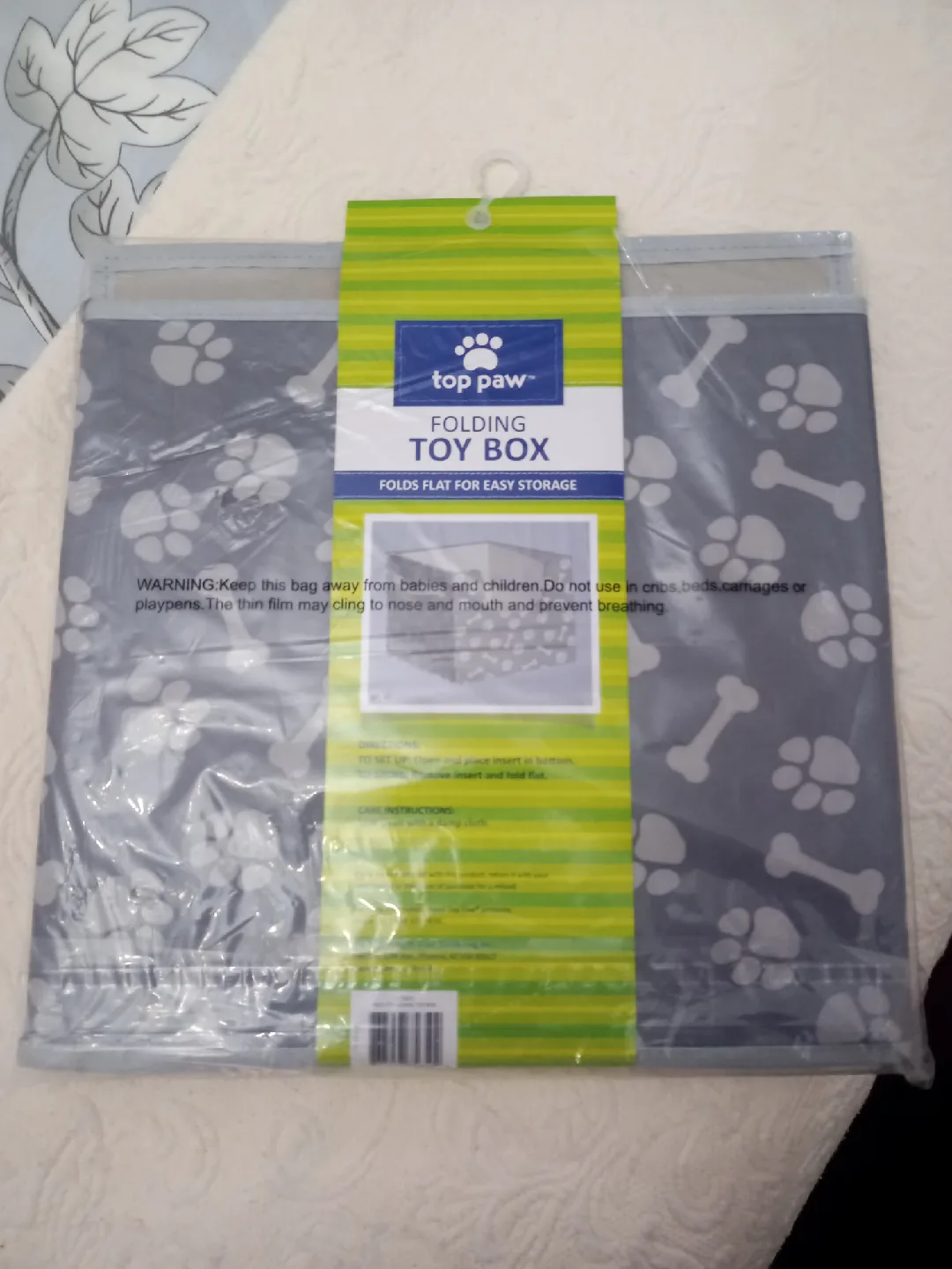 Top Paw Folding Toy Box - New! image indicator(3)