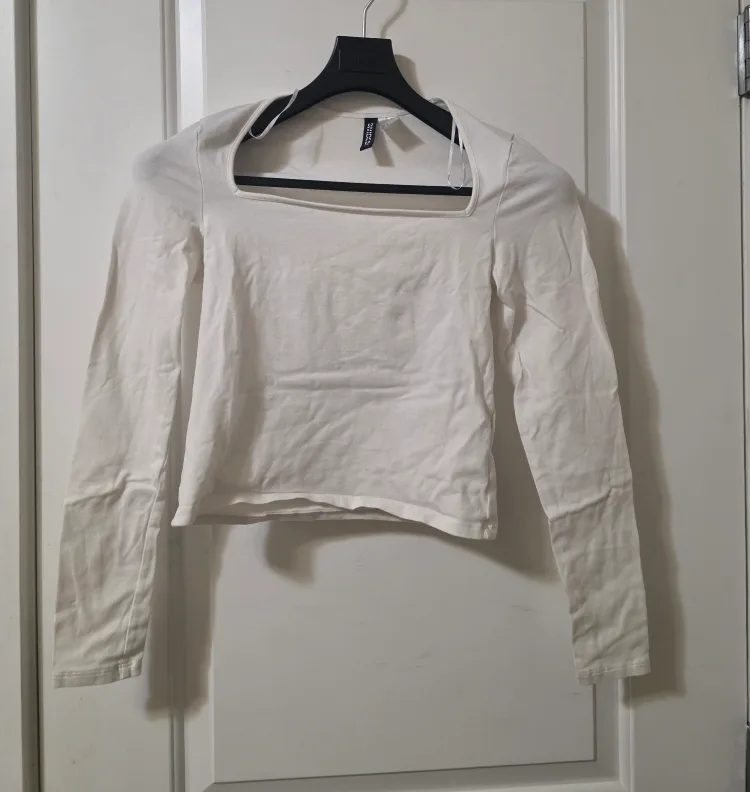 H&M Square Neck Long Sleeve Tops - Small thumbnail