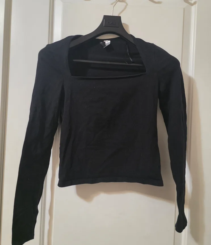 H&M Square Neck Long Sleeve Tops - Small image indicator(3)