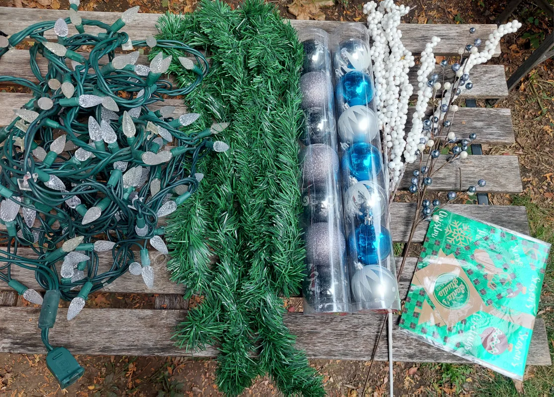 Christmas Decor Bundle - Lights, Garland, Ornaments thumbnail