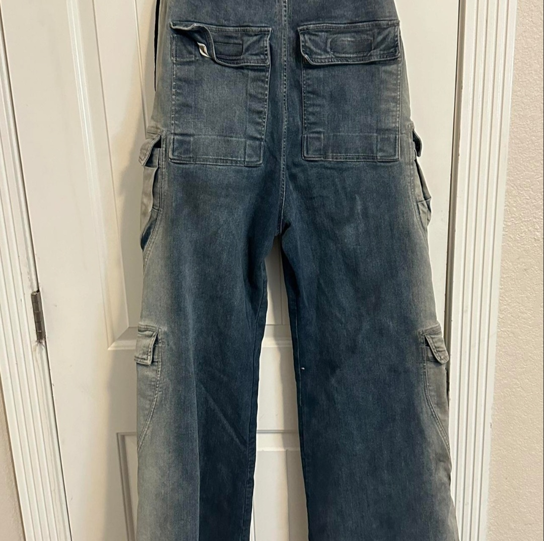 Rick Owens Mineral Pearl Degrade Cargo Pants (M) - photo 4