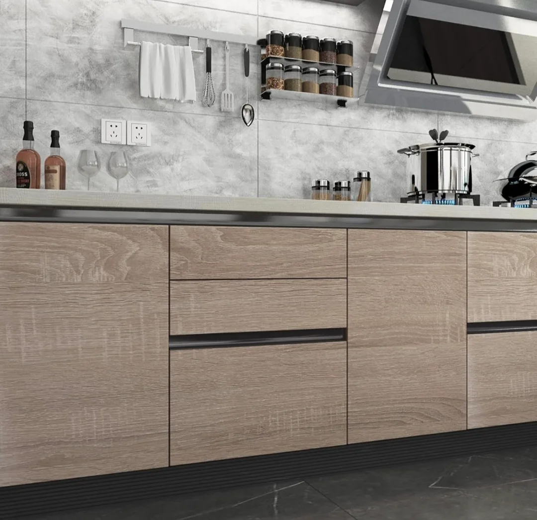 Gray Brown Wood Grain Peel & Stick Wallpaper 15.74"x 196" image indicator(5)