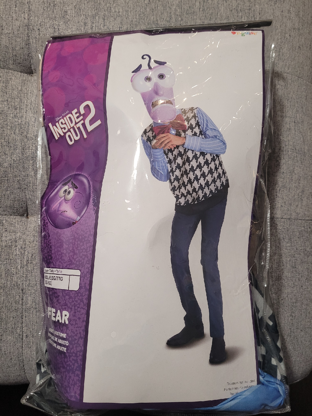 Disney Pixar Inside Out 2 Fear Adult Costume - XXL - photo 3