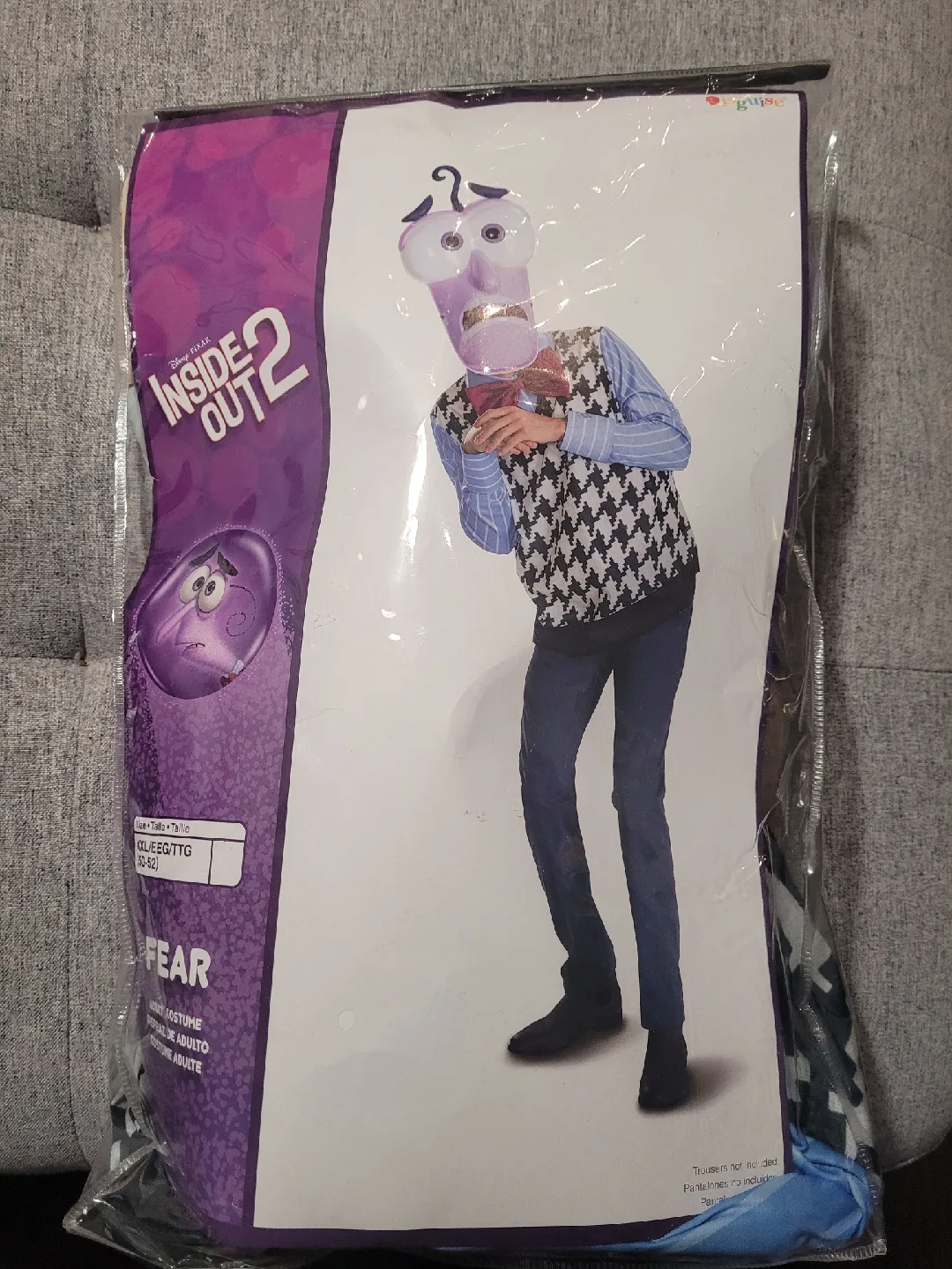 Disney Pixar Inside Out 2 Fear Adult Costume - XXL image indicator(3)