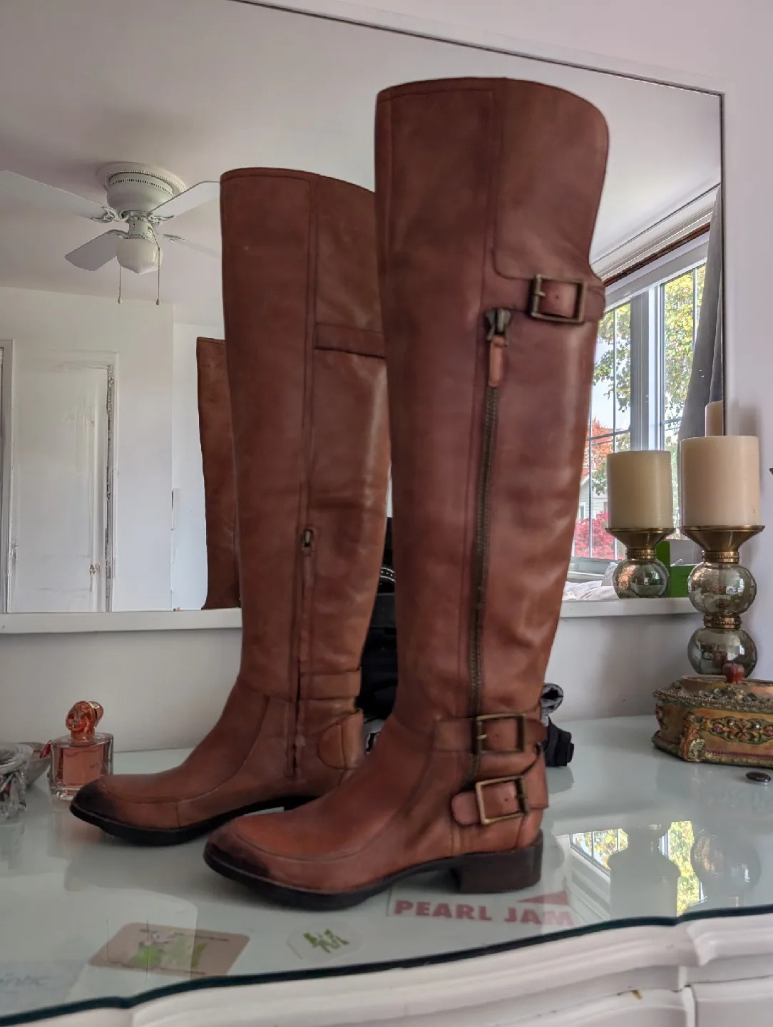 Sam Edelman Brown Leather Riding Boots thumbnail