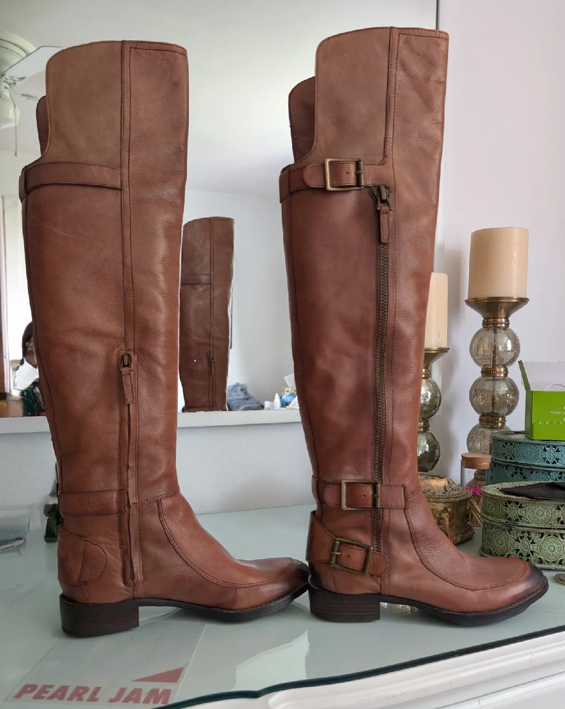 Sam Edelman Brown Leather Riding Boots image indicator(2)