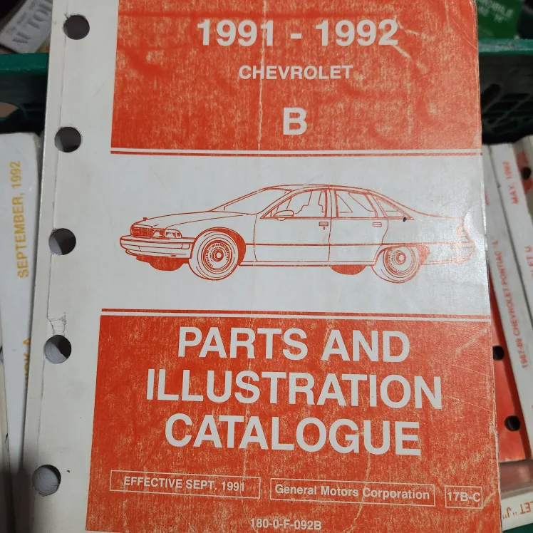 Chevrolet & Buick Parts Catalogues 1987-1992 image indicator(3)