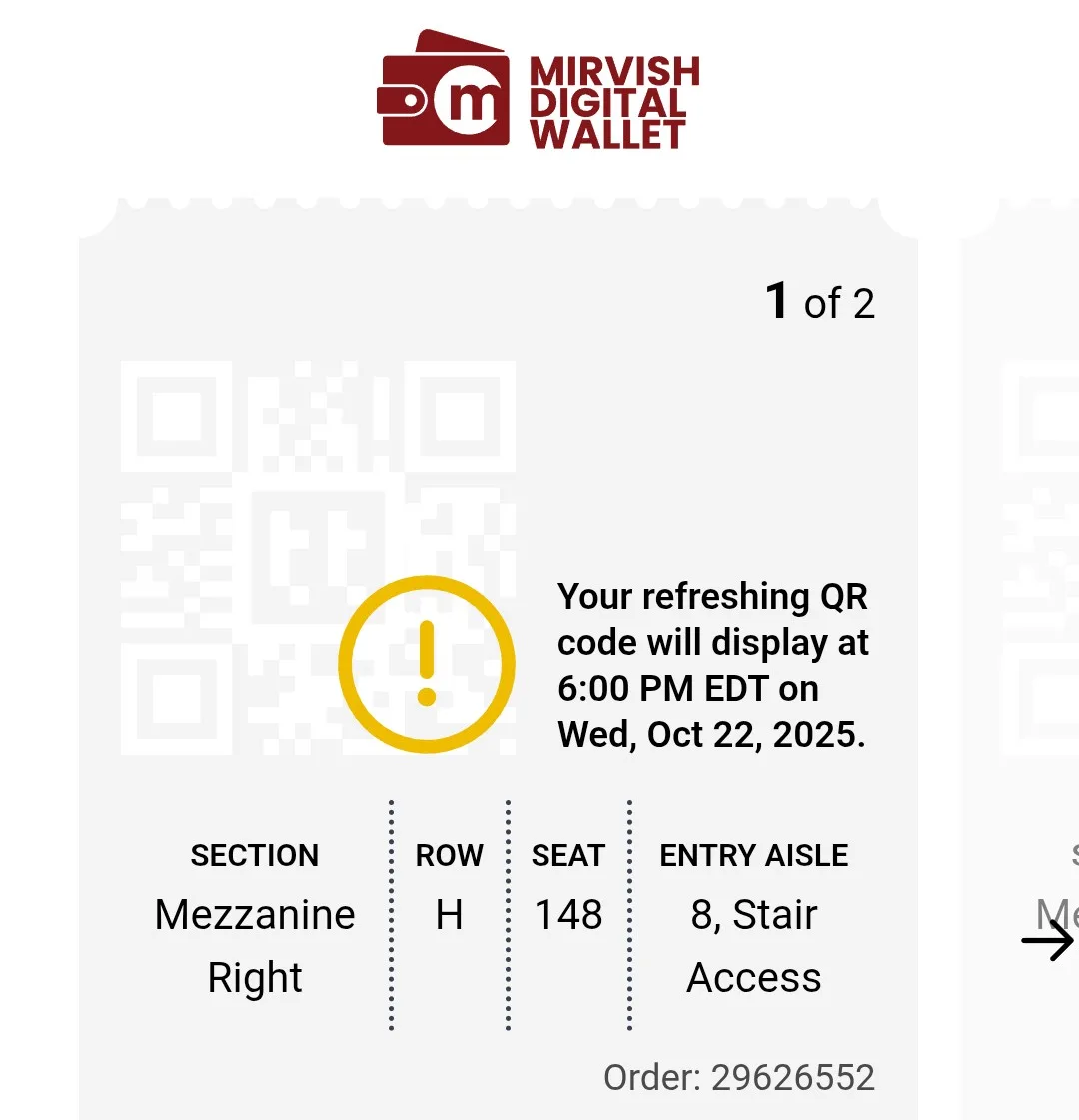 Mirvish MJ The Musical Tickets - Oct 22, 2025 image indicator(2)