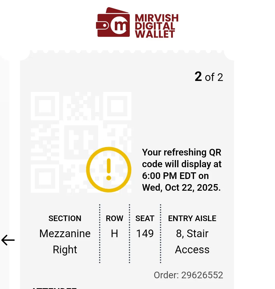 Mirvish MJ The Musical Tickets - Oct 22, 2025 image indicator(3)