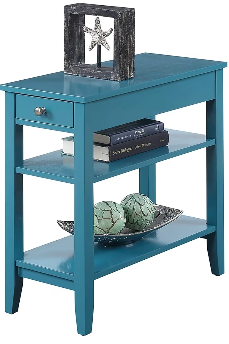 Convenient Concepts American Heritage Blue Side Table image indicator(2)