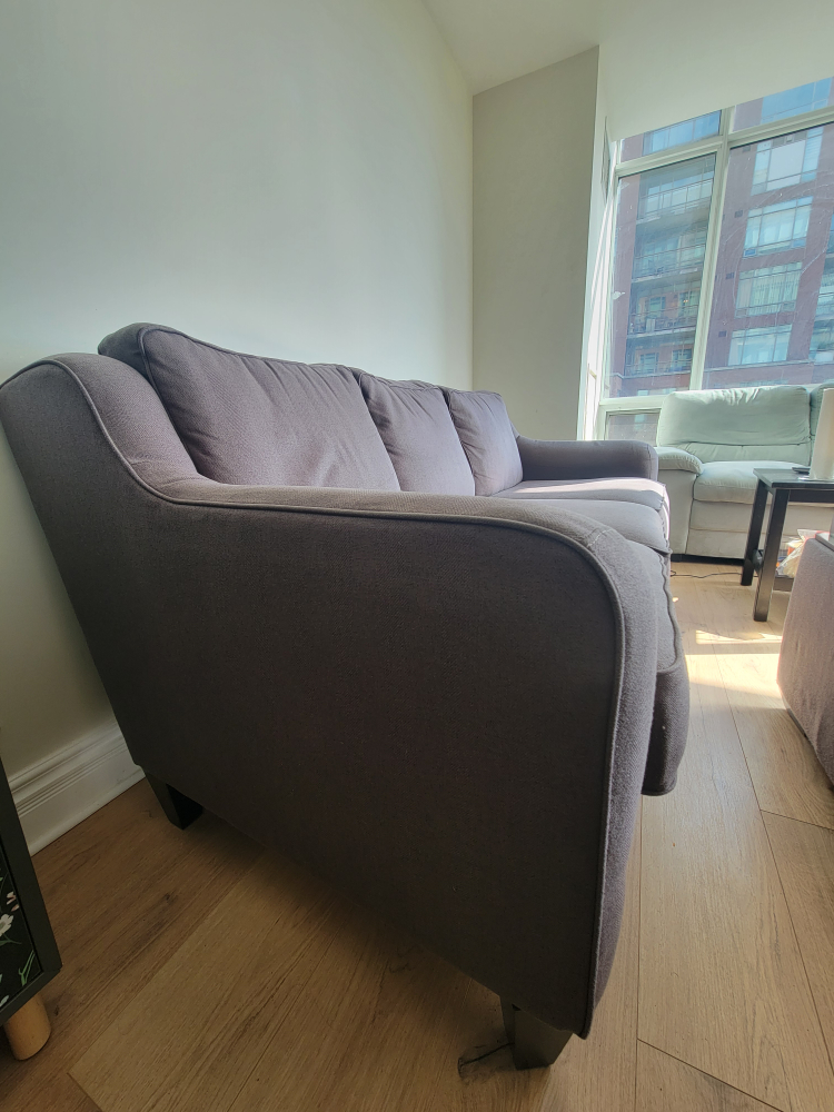 Grey Three-Seater Sofa - photo 2