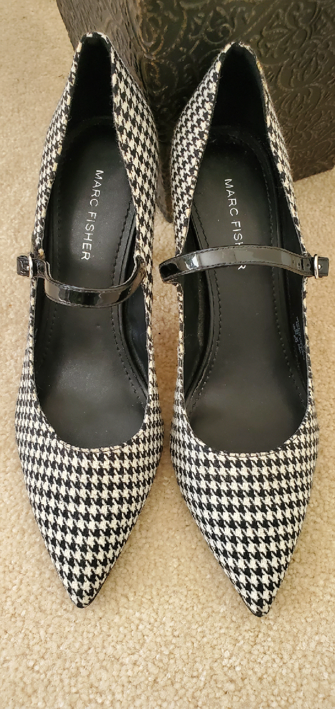 Marc Fisher Houndstooth Heels - Size 8.5