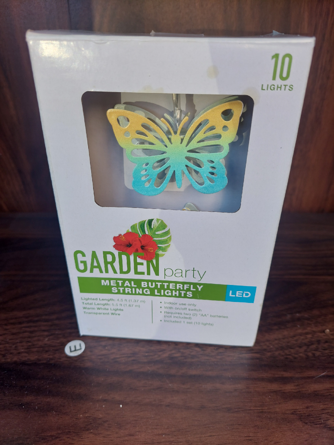 Garden Party Metal Butterfly String Lights - New!