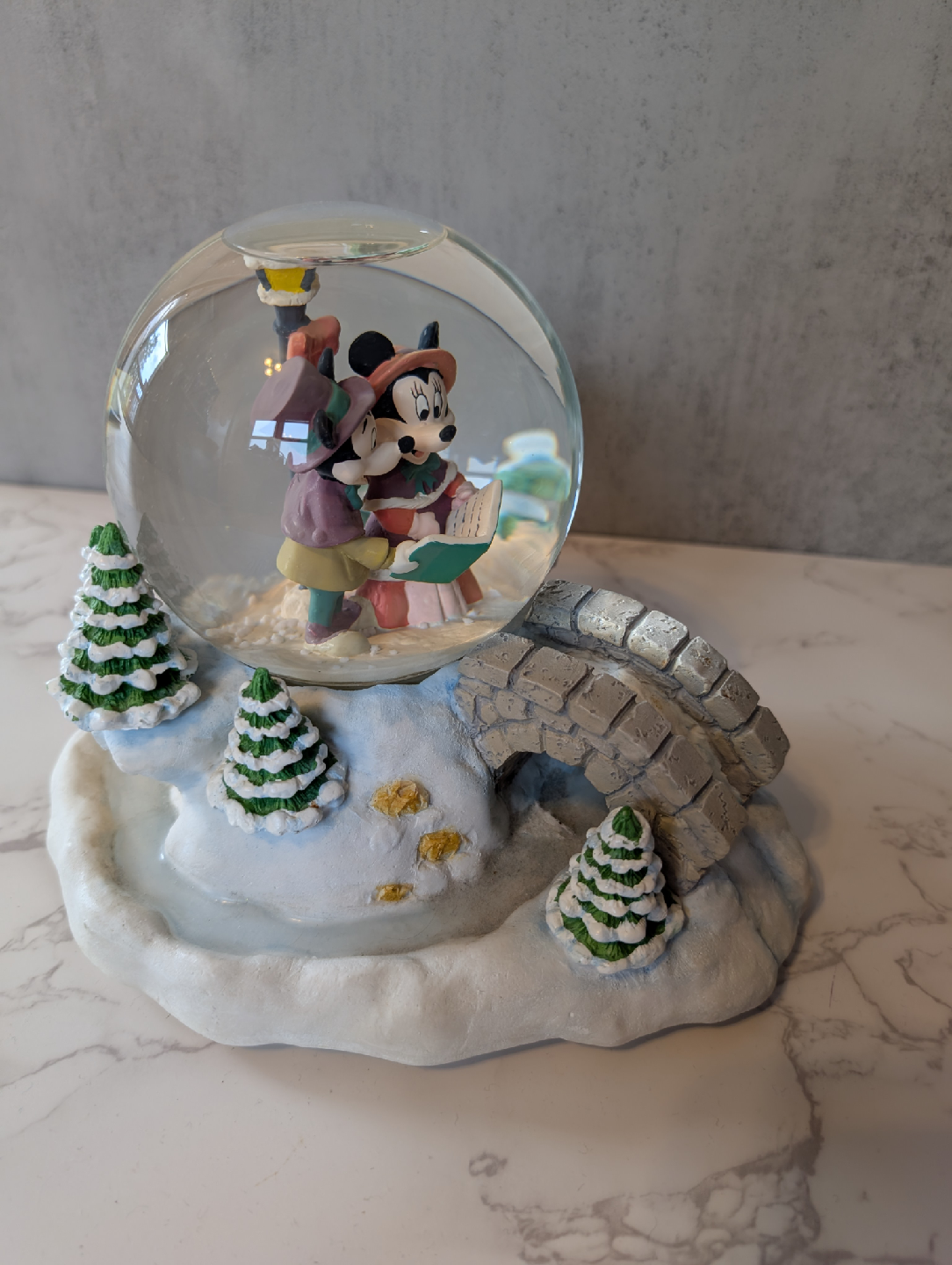 mickey and Minnie musical snow globe - photo 2