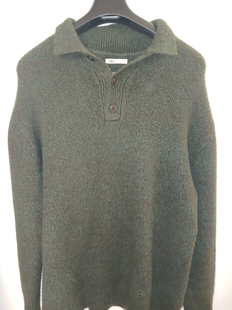 Zara Green Knit Sweater