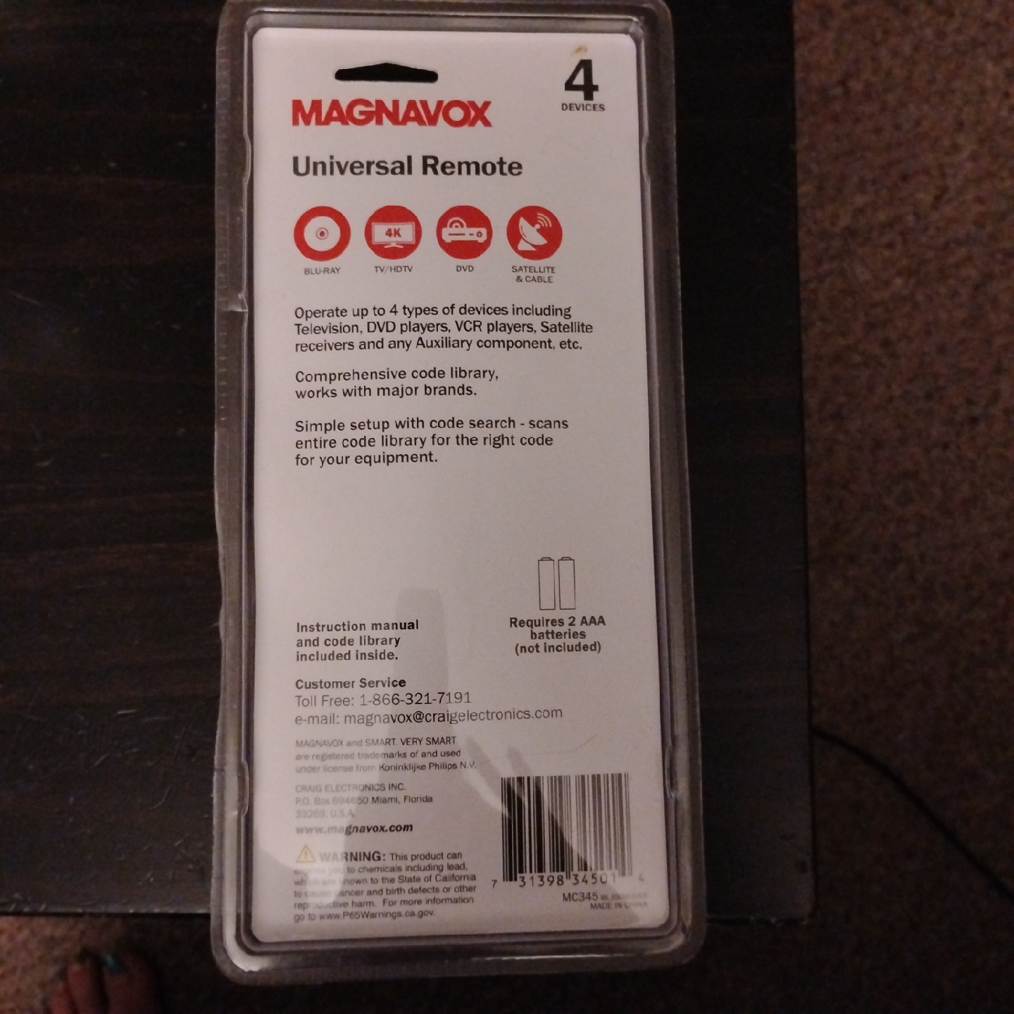 🥕New Magnavox Universal Remote 🥕 - photo 2