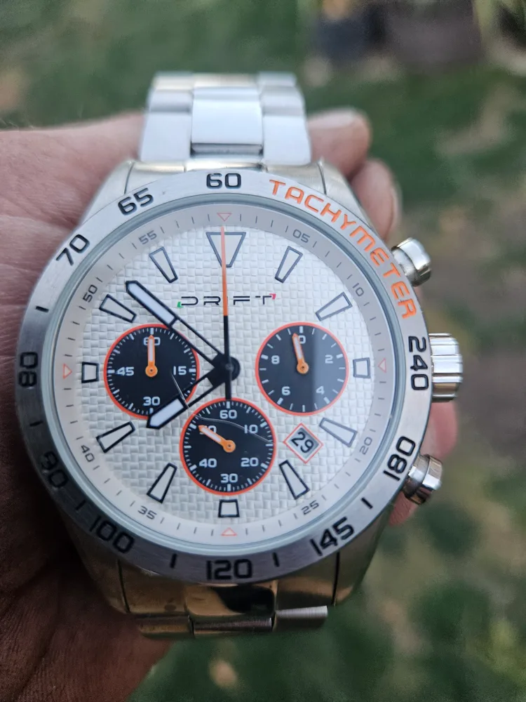 Drift Tachymeter Stainless Steel Watch thumbnail