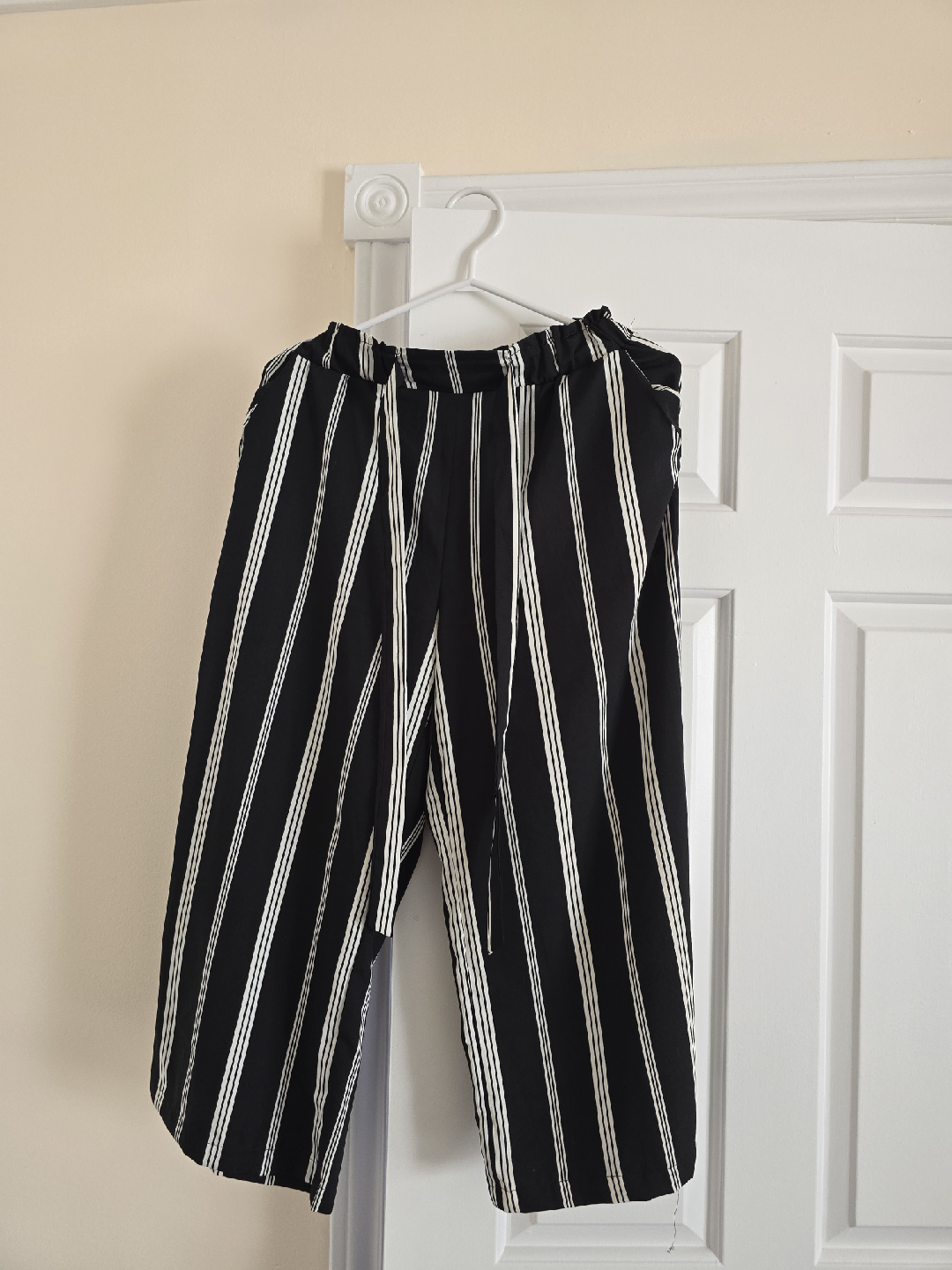 Striped Culottes - Black and White - photo 2