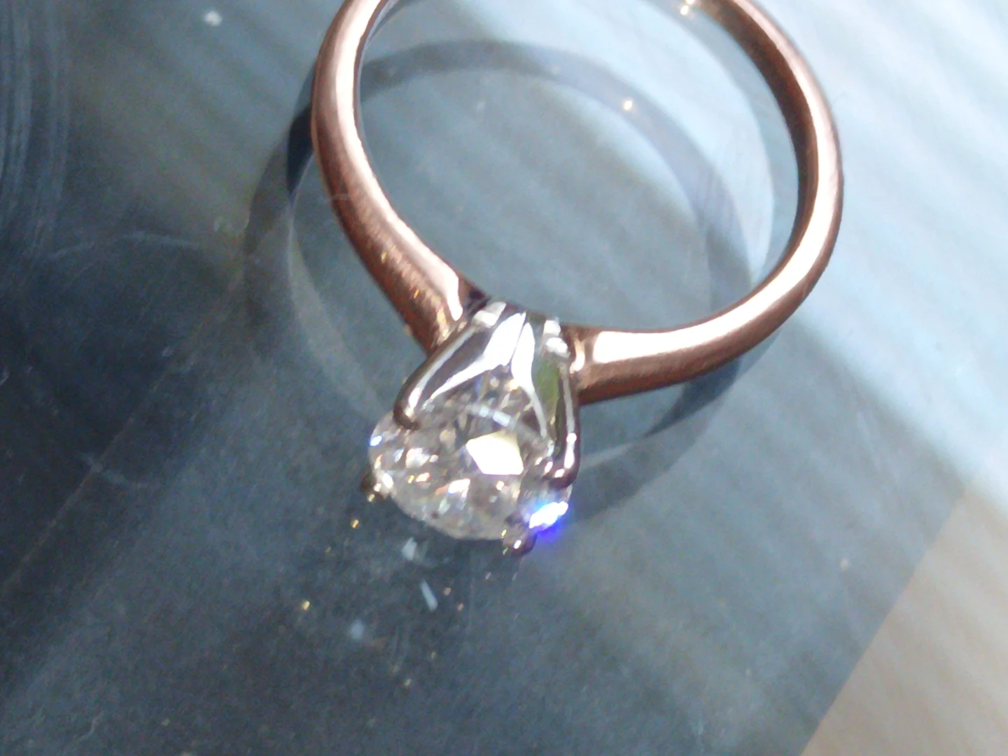 14K Gold Ring with Diamond