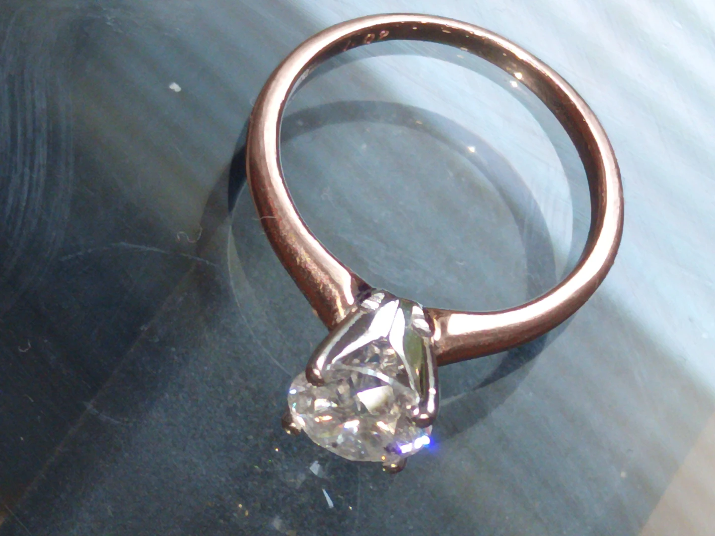 14K Gold Ring with Diamond - photo 2