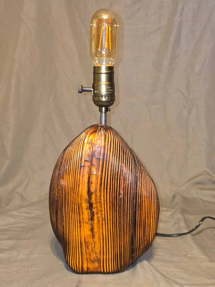 Unique Wood Grain Table Lamp image indicator(3)