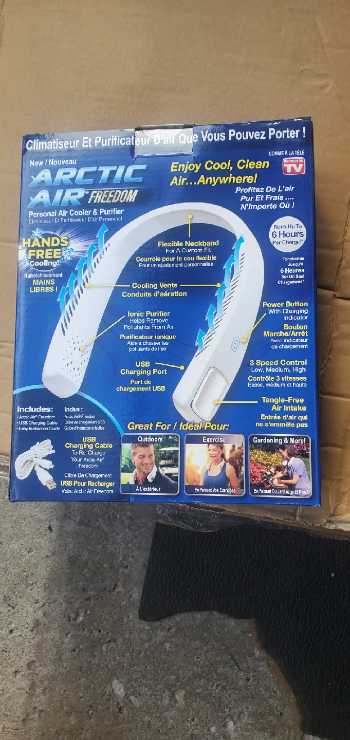 Arctic Air Freedom Wearable Personal Air Cooler - NEW