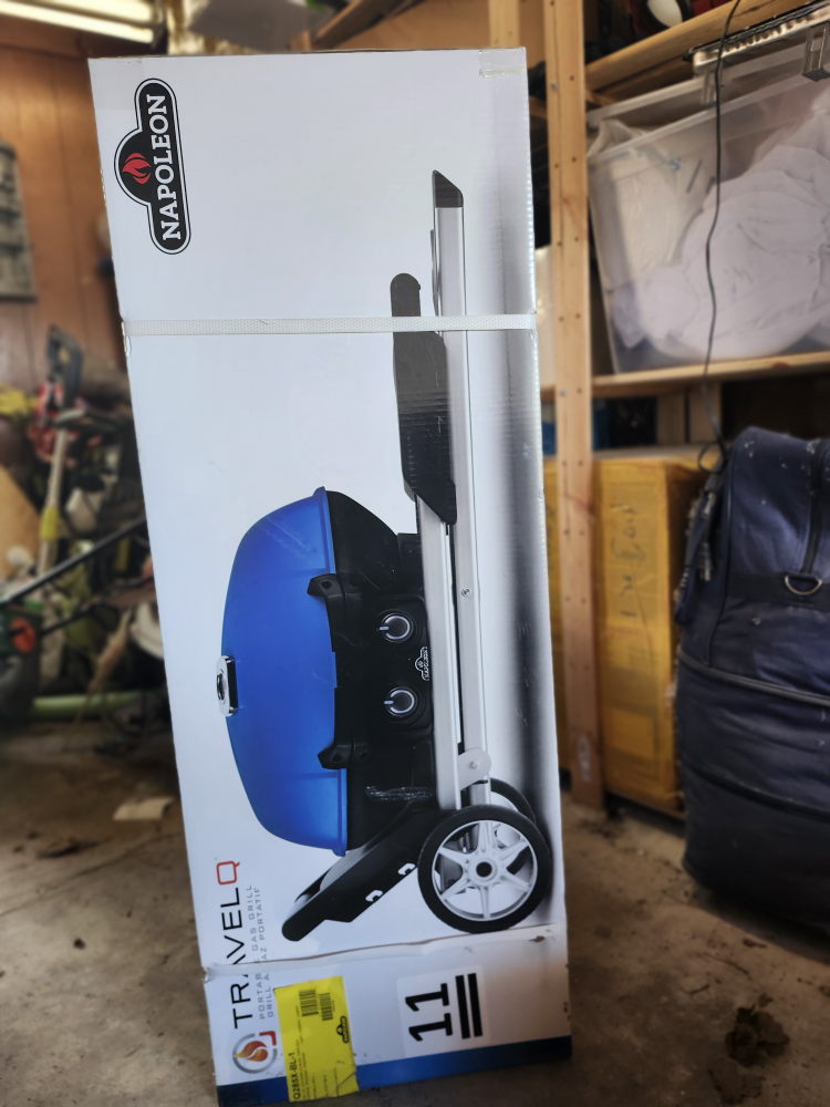 Napoleon TravelQ 285X Portable BBQ - Blue, New in Box!