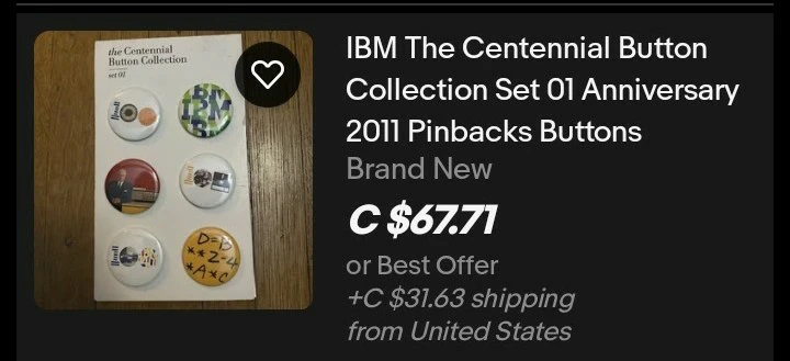 IBM Centennial Button Collection Set - photo 3