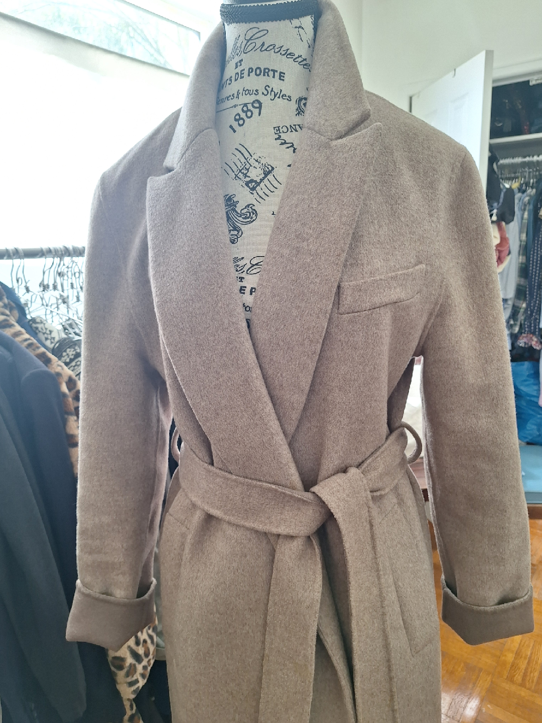 Zara belted Wool Blend Coat - photo 4